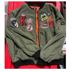 Bomber Jacket w/ patches
